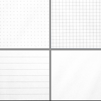  Notizbuch Blatt, verschiedene Muster