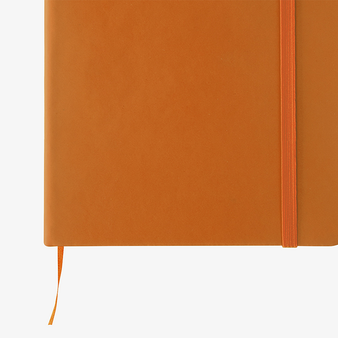 Notizbuch DIN A5 hoch, Umschlag: Kunstleder, Inhalt: 100 blanko Seiten