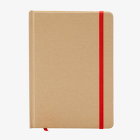 Notizbuch DIN A5 hoch, Umschlag: recycelter Kraftkarton, Inhalt: 100 Inhaltsseiten, Personalisierung auf Anfrage