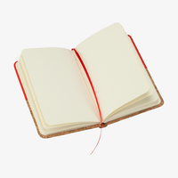 Notizbuch DIN A6 hoch, Umschlag: Kork und Kunstleder, Inhalt: 80 Inhaltsseiten, Personalisierung auf Anfrage