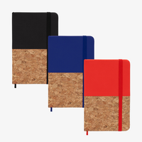 Notizbuch DIN A6 hoch, Umschlag: Kork und Kunstleder, Inhalt: 80 Inhaltsseiten, Personalisierung auf Anfrage