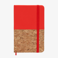 Notizbuch DIN A6 hoch, Umschlag: Kork und Kunstleder, Inhalt: 80 Inhaltsseiten, Personalisierung auf Anfrage