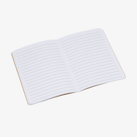 Notizbuch DIN A6 hoch, Umschlag: recycelter Kraftkarton, Inhalt: 60 Inhaltsseiten, Personalisierung auf Anfrage