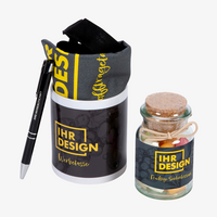 Office-Präsentbox, Inhalt Kugelschreiber Tasse und Süßigkeiten