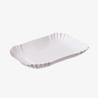 Pappschale 18 x 13 x 3 cm, weiß