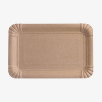 Pappteller mit Fettbarriere rechteckig 17 x 11 cm