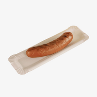 Pappteller rechteckig 22 x 6,5 cm