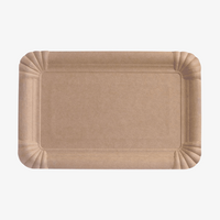 Pappteller rechteckig 23 x 16 cm