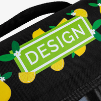 Picknickdecke aus RPET-Polarfleece, Logoansicht