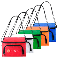 Picknick-Kühltasche aus Polyester mit Reißverschlussfach