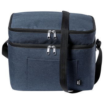 Picknick-Kühltasche mit Fach und zwei Reißverschlussfächern, ohne Werbeanbringung