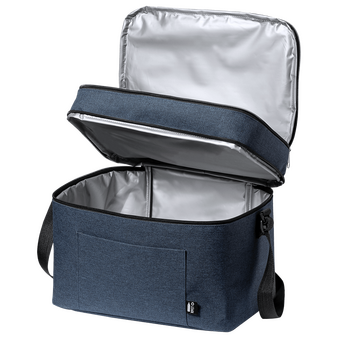 Picknick-Kühltasche mit Fach und zwei Reißverschlussfächern, ohne Werbeanbringung