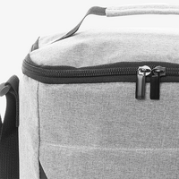 Picknick-Kühltasche mit Reißverschluss, Tragegriff und Fach