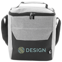 Picknick-Kühltasche mit Reißverschluss, Tragegriff und Fach