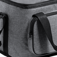 Picknick-Kühltasche mit Reißverschlussfach und zwei Tragegriffen, ohne Werbeanbringung