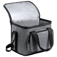 Picknick-Kühltasche mit Reißverschlussfach und zwei Tragegriffen, ohne Werbeanbringung