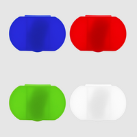 Pillendose 3 Faecher, verschiedene Farben