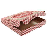 Pizzakarton (26 x 26 x 4 cm) einseitig bedruckt 4/0-farbig (CMYK)