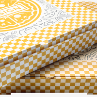 Pizzakarton (32 x 32 x 4 cm) einseitig bedruckt 4/0-farbig (CMYK)