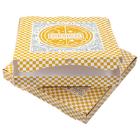 Pizzakarton (32 x 32 x 4 cm) einseitig bedruckt 4/0-farbig (CMYK)