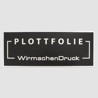 Plottfolie in Anthrazit, mit Kontur und Text