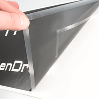 Plottfolie Schwarz mit Kontur und Schrift und Zeichen