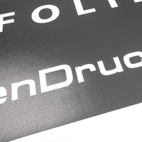 Plottfolie Schwarz mit Kontur und Schrift und Zeichen