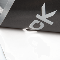 Plottfolie in Eisgrau mit Kontur und Schrift und Zeichen