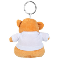 Plüschanhänger hellbrauner Teddybär von hinten unbedruckt