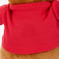 Nahaufnahme Rentier rotes T-Shirt unbedruckt