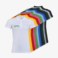 Poloshirt Damen, B&C, Organic - mit ZWEI Stickpositionen
