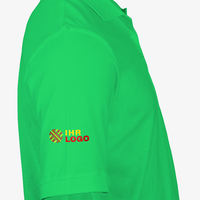 Poloshirt, farbig bedruckt, Ärmel rechts