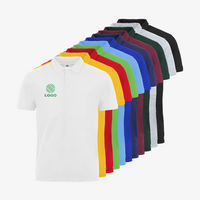 Poloshirt, farbig bedruckt, Vorderseite, verschiedene Farben