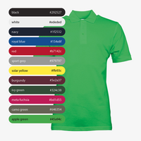 Poloshirt, farbig bedruckt, Farbauswahl