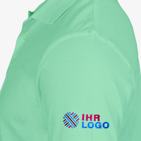 Poloshirt, farbig bedruckt, details