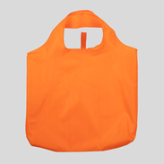 Polyester Tasche faltbar, orange, rückseite