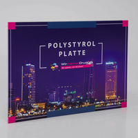 Platte, farbig bedruckt, rechteckig