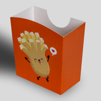 Pommesschale mit Automatikboden (13,3 x 7,5 x 13,5 cm), Rückseite