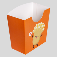 Pommesschale mit Automatikboden (13,3 x 7,5 x 13,5 cm), Vorderseite