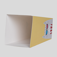 Popcorn Schachtel mit Steckboden (10,3 x 10,3 x 16 cm), Innenansicht