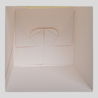 Popcorn Schachtel mit Steckboden (8,5 x 8,5 x 12,5 cm), Innenseite