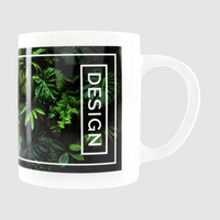 Tasse bedruckt seitlich