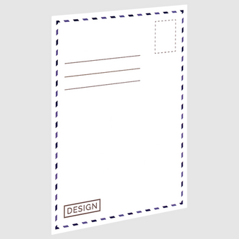 Postkarte, 14,0 x 29,0 cm, R&uuml;ckseite