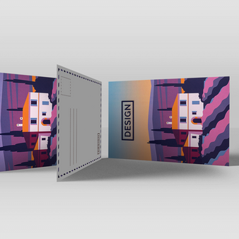 Postkarte, DIN A6 (10,5 x 14,8 cm), Design
