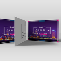 Postkarten, farbig bedruckt, aufgestellt