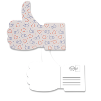 Postkarten, farbig bedruckt, liegend