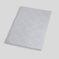 Prägefolie 50 mm rund, Silber