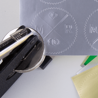 Prägefolie 50 mm rund, Anwendung