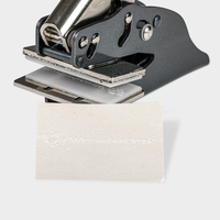 Prägestempel, stempel mit pappier