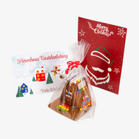 Präsentbox mit Lebkuchenhaus-Bastelset Inhalt Karte Lebkuchen